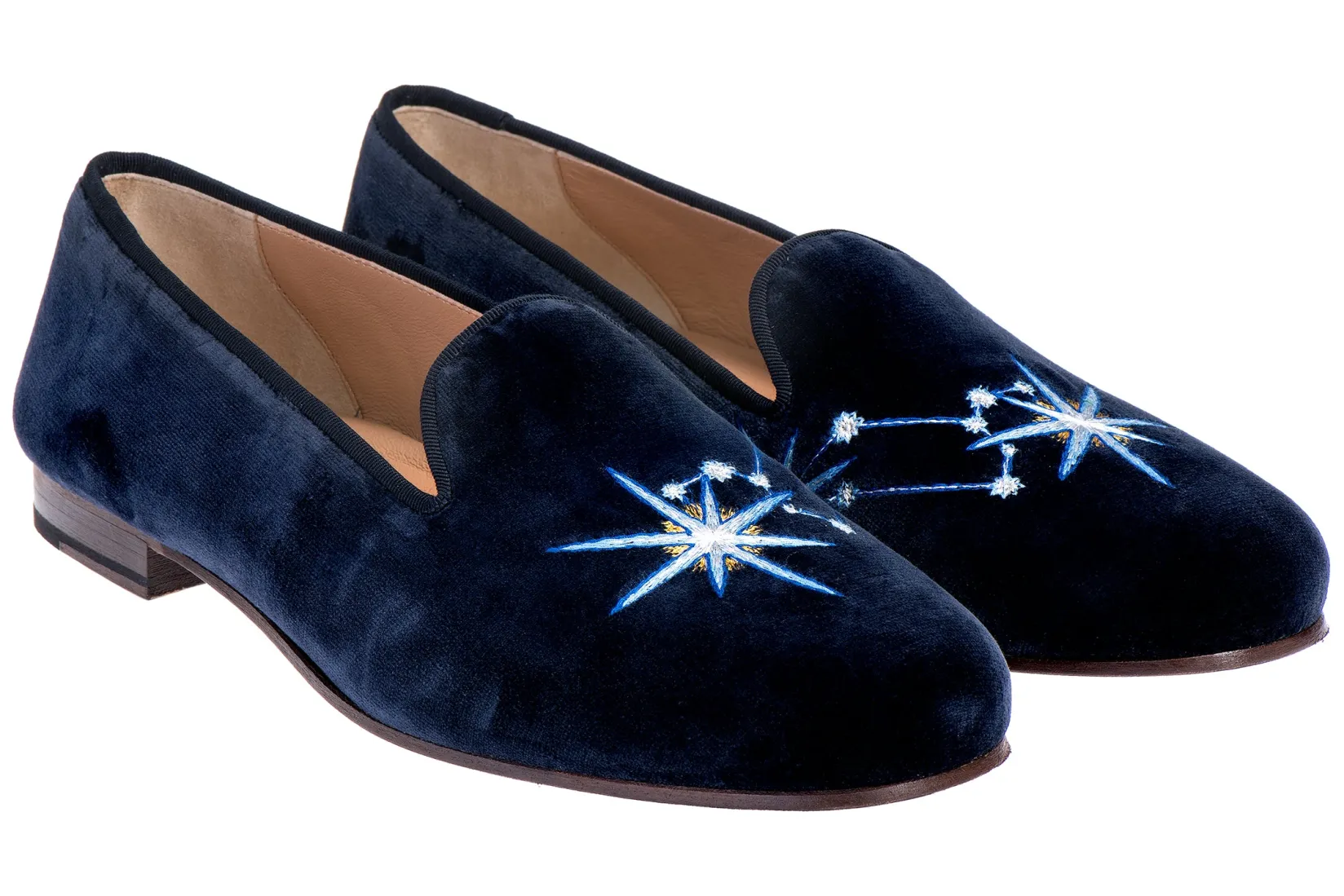 Women Stubbs & Wootton Leo Velvet Slipper (Women)