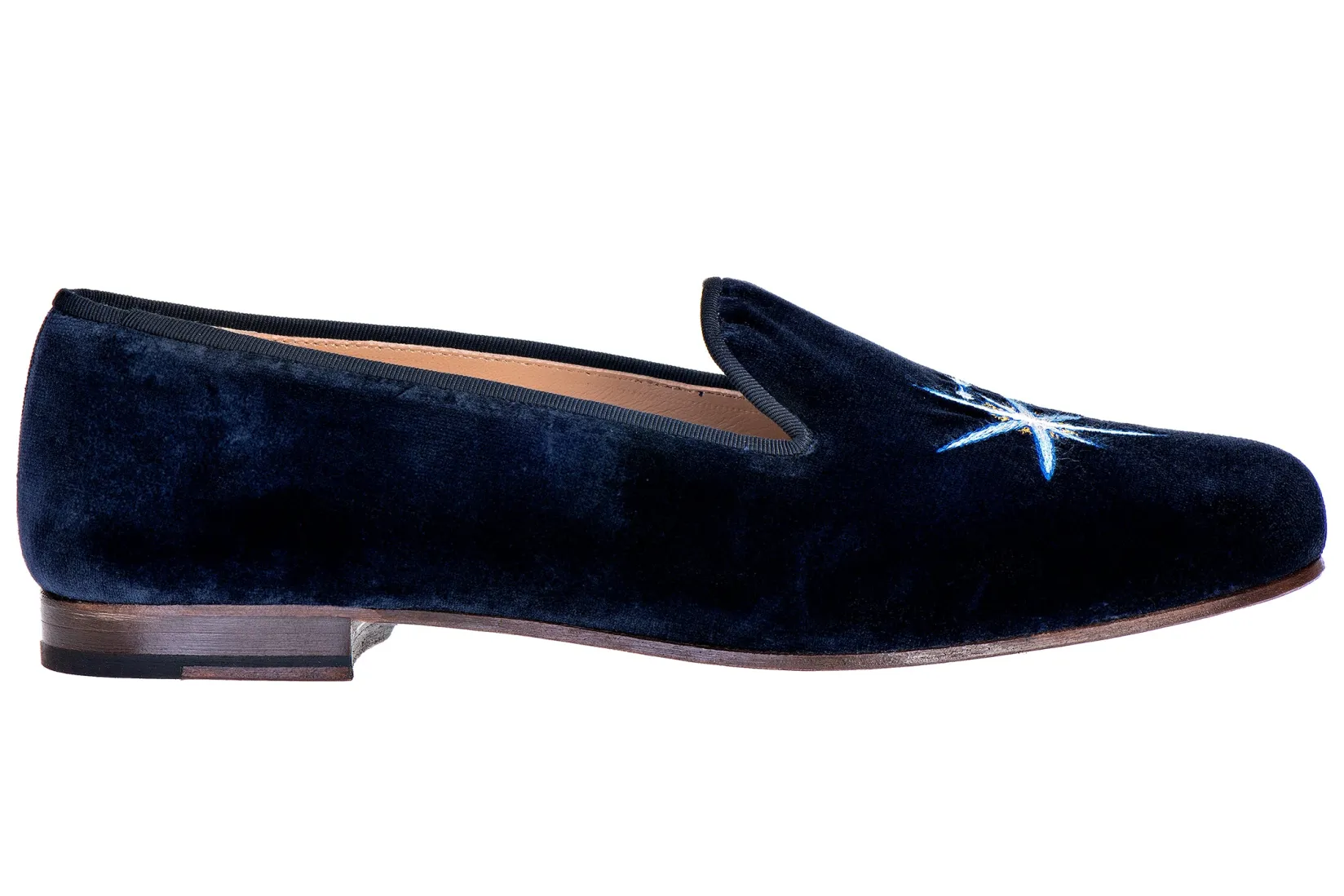 Women Stubbs & Wootton Leo Velvet Slipper (Women)