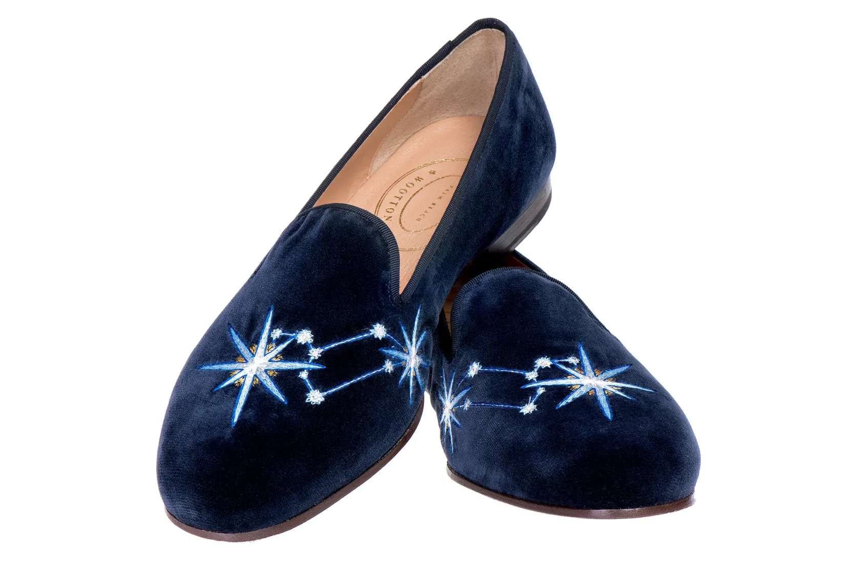 Women Stubbs & Wootton Leo Velvet Slipper (Women)