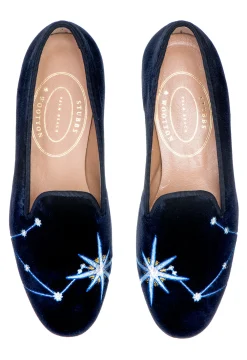 Stubbs & Wootton Libra Velvet Slipper (Men)