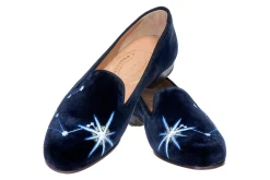 Stubbs & Wootton Libra Velvet Slipper (Men)