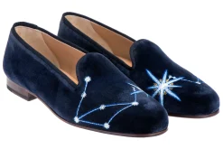 Stubbs & Wootton Libra Velvet Slipper (Men)