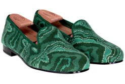 Stubbs & Wootton Malachite Needlepoint Slipper (Men)
