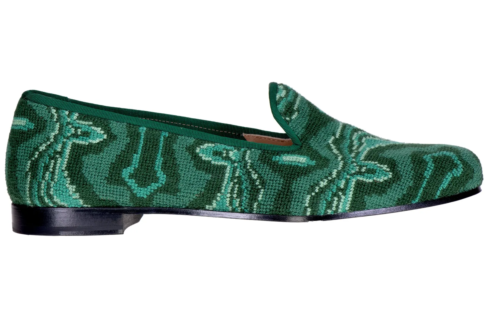Stubbs & Wootton Malachite Needlepoint Slipper (Men)