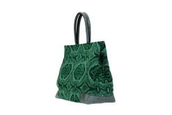 Stubbs & Wootton Malachite Needlepoint Tote