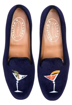 Women Stubbs & Wootton Martini Velvet Slipper (Women)