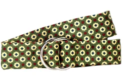 Stubbs & Wootton Medallion Sage Silk Belt