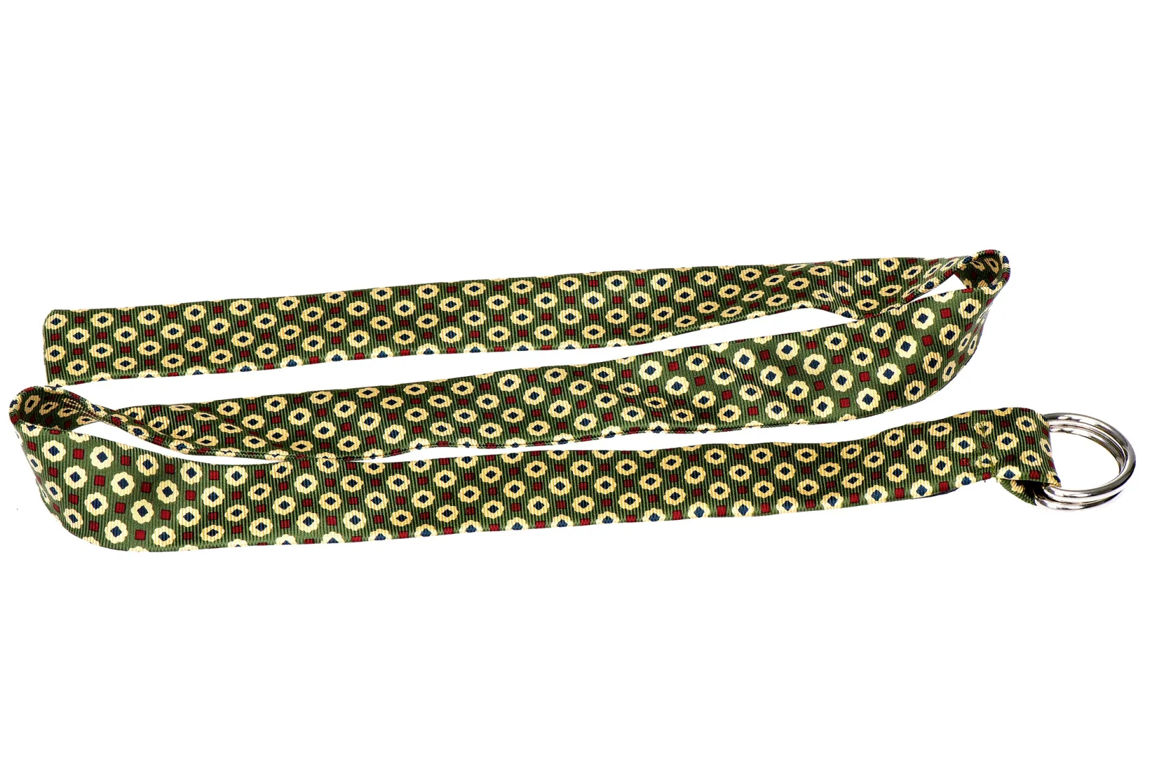 Stubbs & Wootton Medallion Sage Silk Belt
