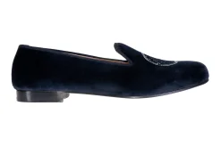 Stubbs & Wootton Metropolis Nickel Velvet Slipper (Men)