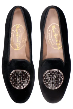 Stubbs & Wootton Metropolis Rosegold Velvet Slipper (Men)
