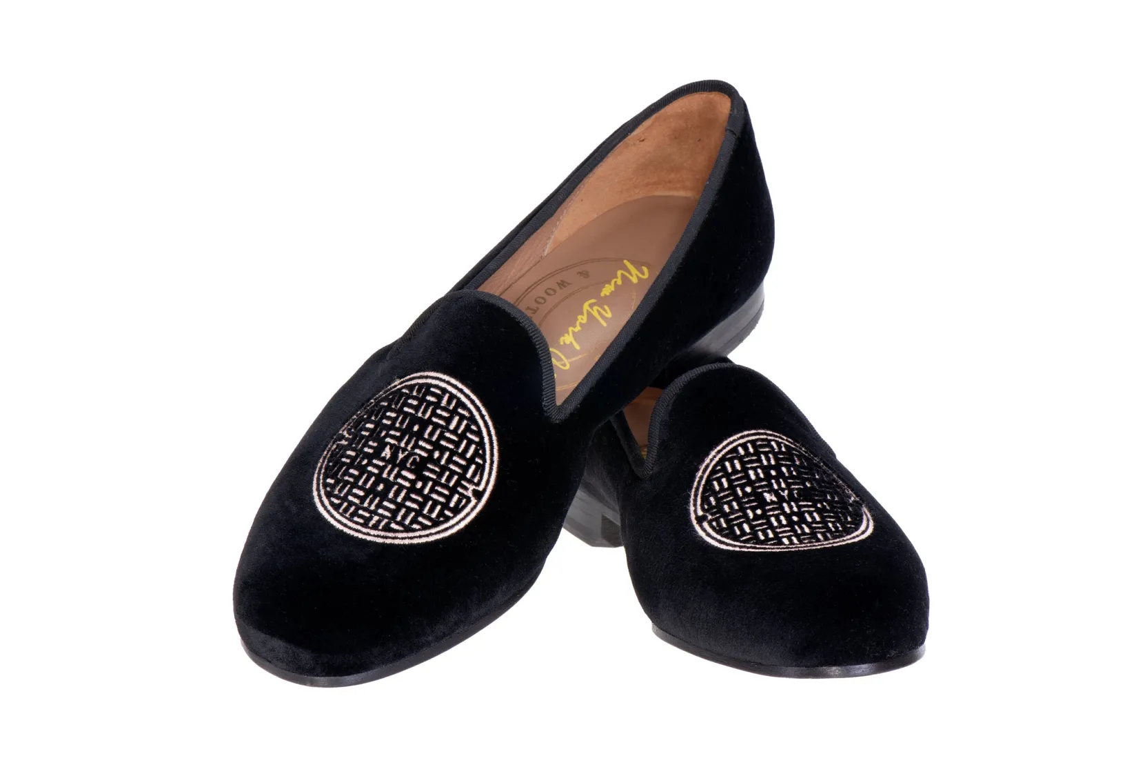 Stubbs & Wootton Metropolis Rosegold Velvet Slipper (Men)