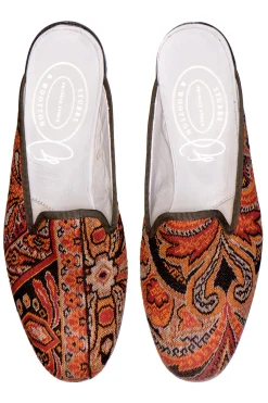Women Stubbs & Wootton Paisley Shawl Mule (Women)