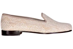 Women Stubbs & Wootton Perinne Beige Slipper (Women)