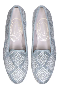 Women Stubbs & Wootton Perinne Slate Slipper (Women)