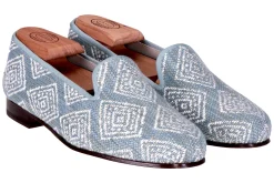 Women Stubbs & Wootton Perinne Slate Slipper (Women)