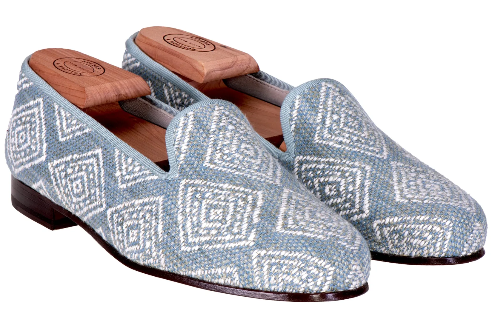 Women Stubbs & Wootton Perinne Slate Slipper (Women)