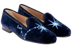 Women Stubbs & Wootton Pisces Velvet Slipper (Women)