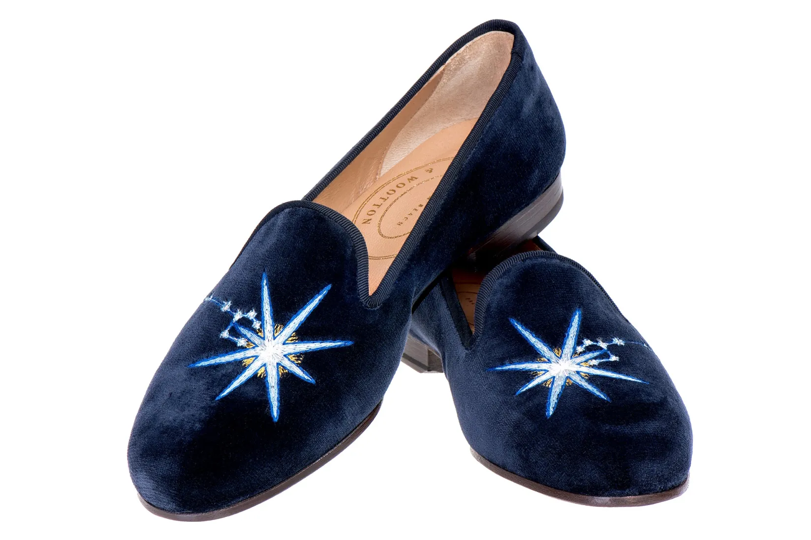 Women Stubbs & Wootton Pisces Velvet Slipper (Women)