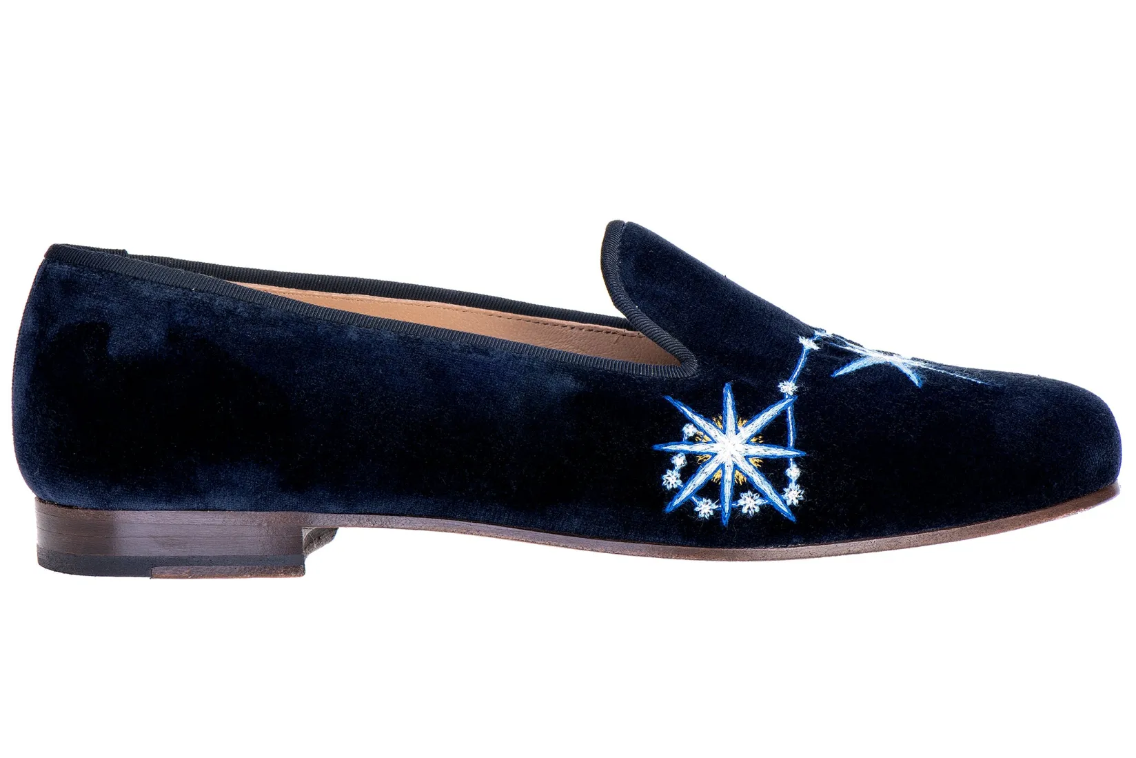 Women Stubbs & Wootton Scorpio Velvet Slipper (Women)