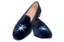 Women Stubbs & Wootton Scorpio Velvet Slipper (Women)