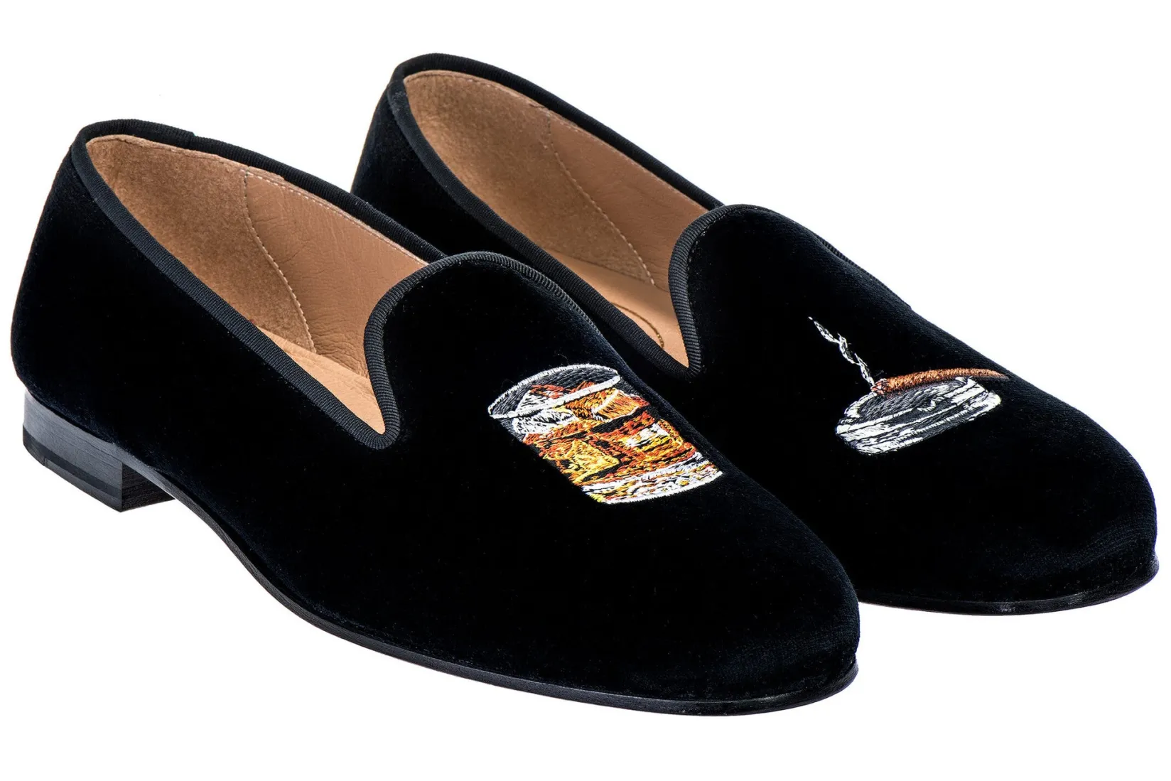 Stubbs & Wootton Scotch Velvet Slipper (Men)