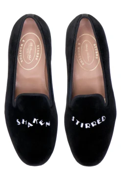 Women Stubbs & Wootton Shaken Stirred Velvet Slipper (Women)