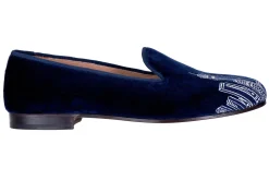 Women Stubbs & Wootton Skyline Velvet Slipper (Women)