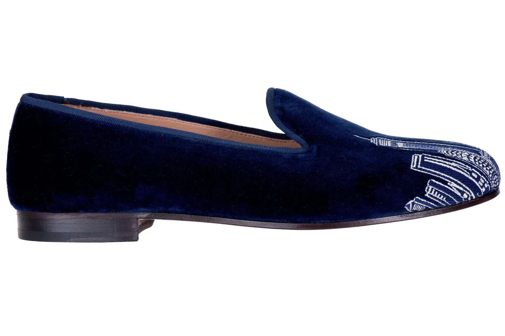 Women Stubbs & Wootton Skyline Velvet Slipper (Women)