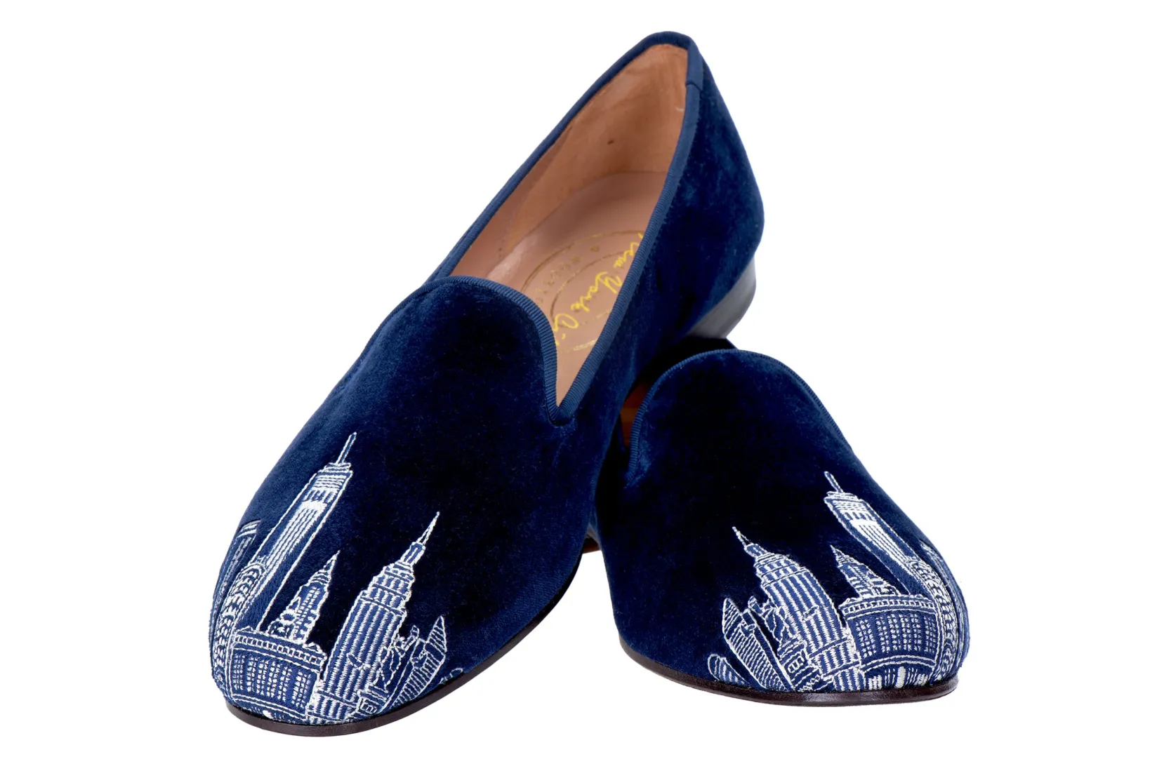Women Stubbs & Wootton Skyline Velvet Slipper (Women)