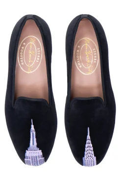 Women Stubbs & Wootton Skyscraper Velvet Slipper (Women)