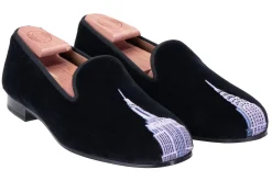 Women Stubbs & Wootton Skyscraper Velvet Slipper (Women)