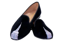 Women Stubbs & Wootton Skyscraper Velvet Slipper (Women)