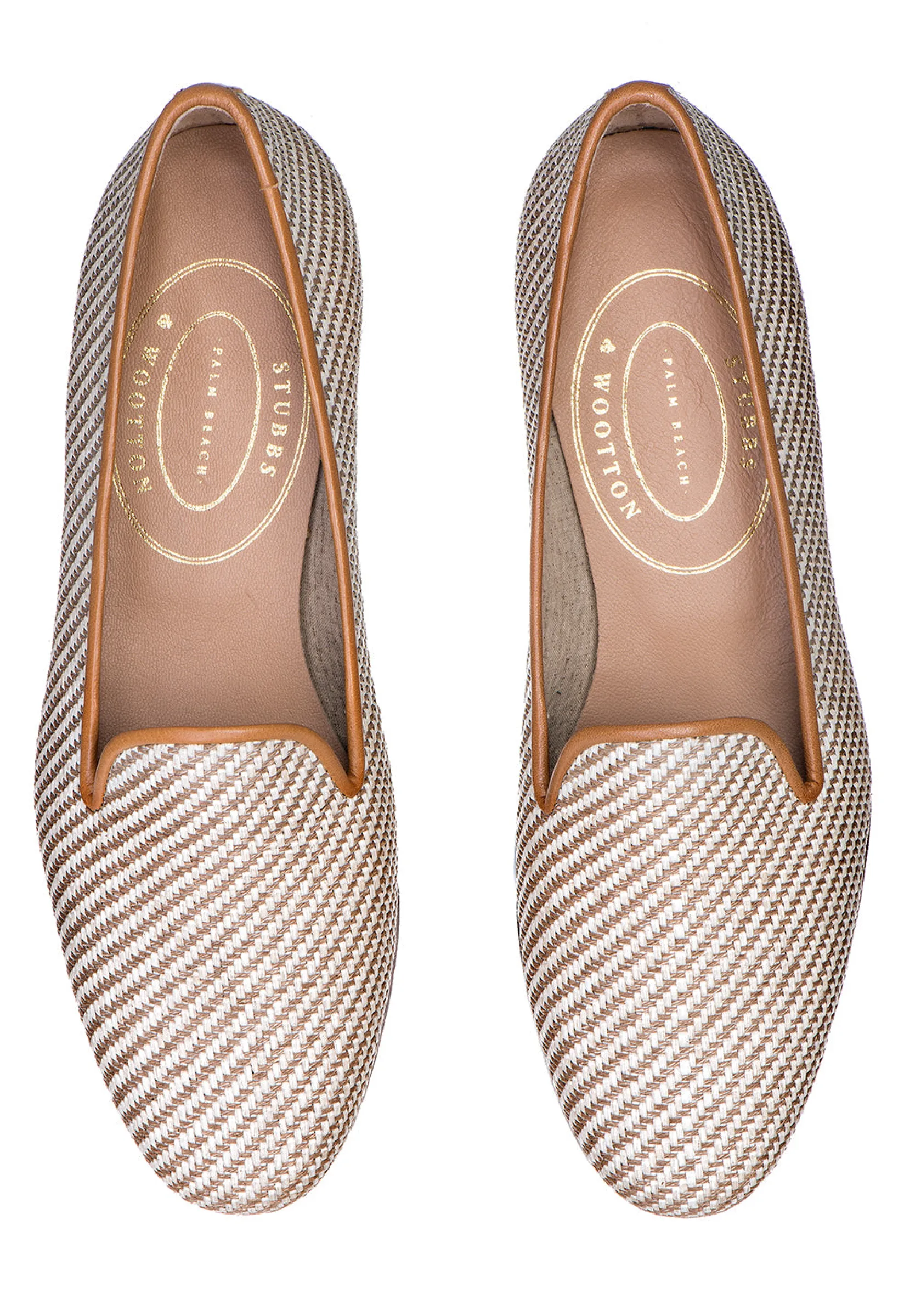 Women Stubbs & Wootton Straw Raffia Slipper (Women)
