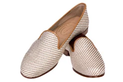 Women Stubbs & Wootton Straw Raffia Slipper (Women)
