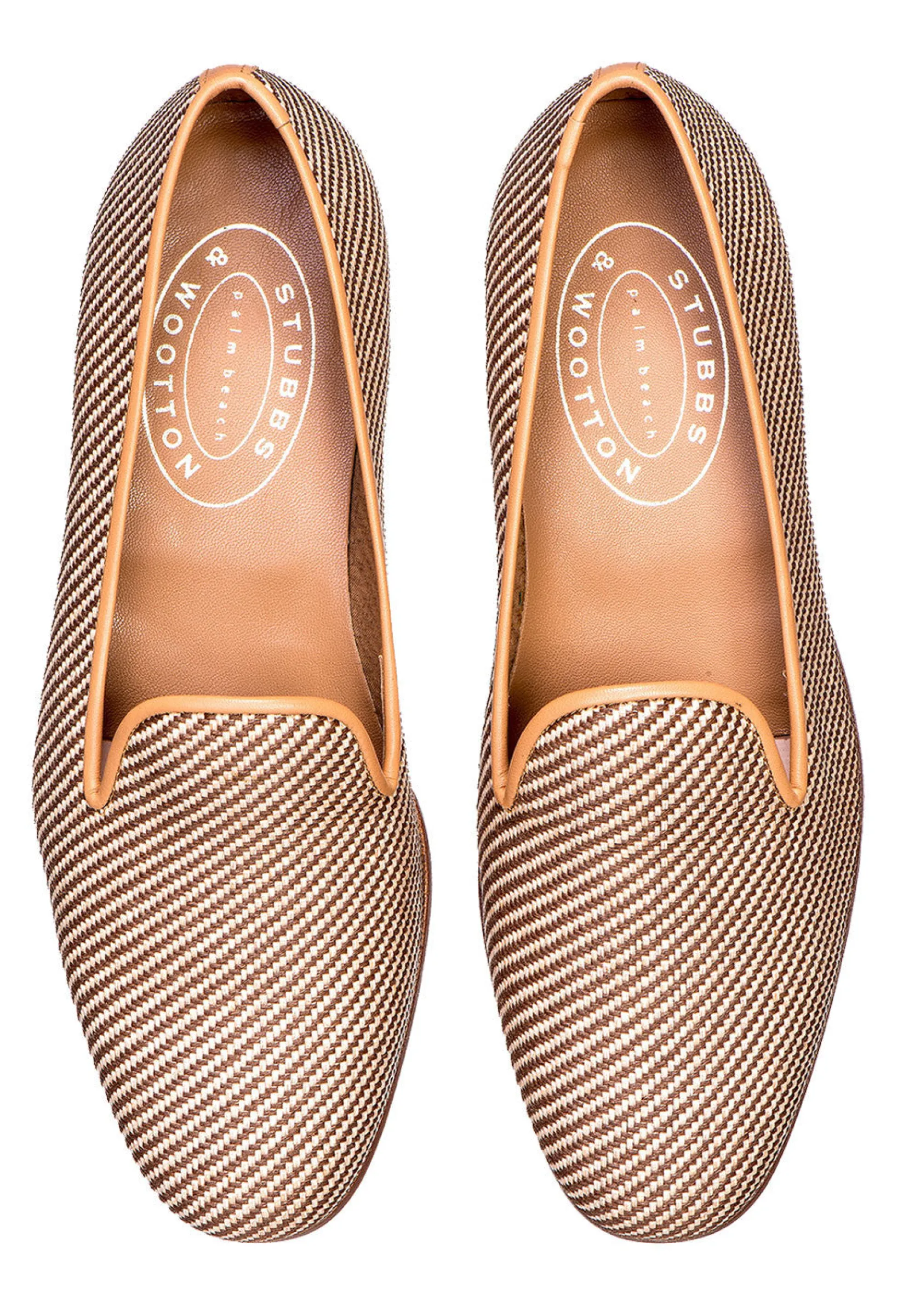 Stubbs & Wootton Straw Raffia Slipper (Men)