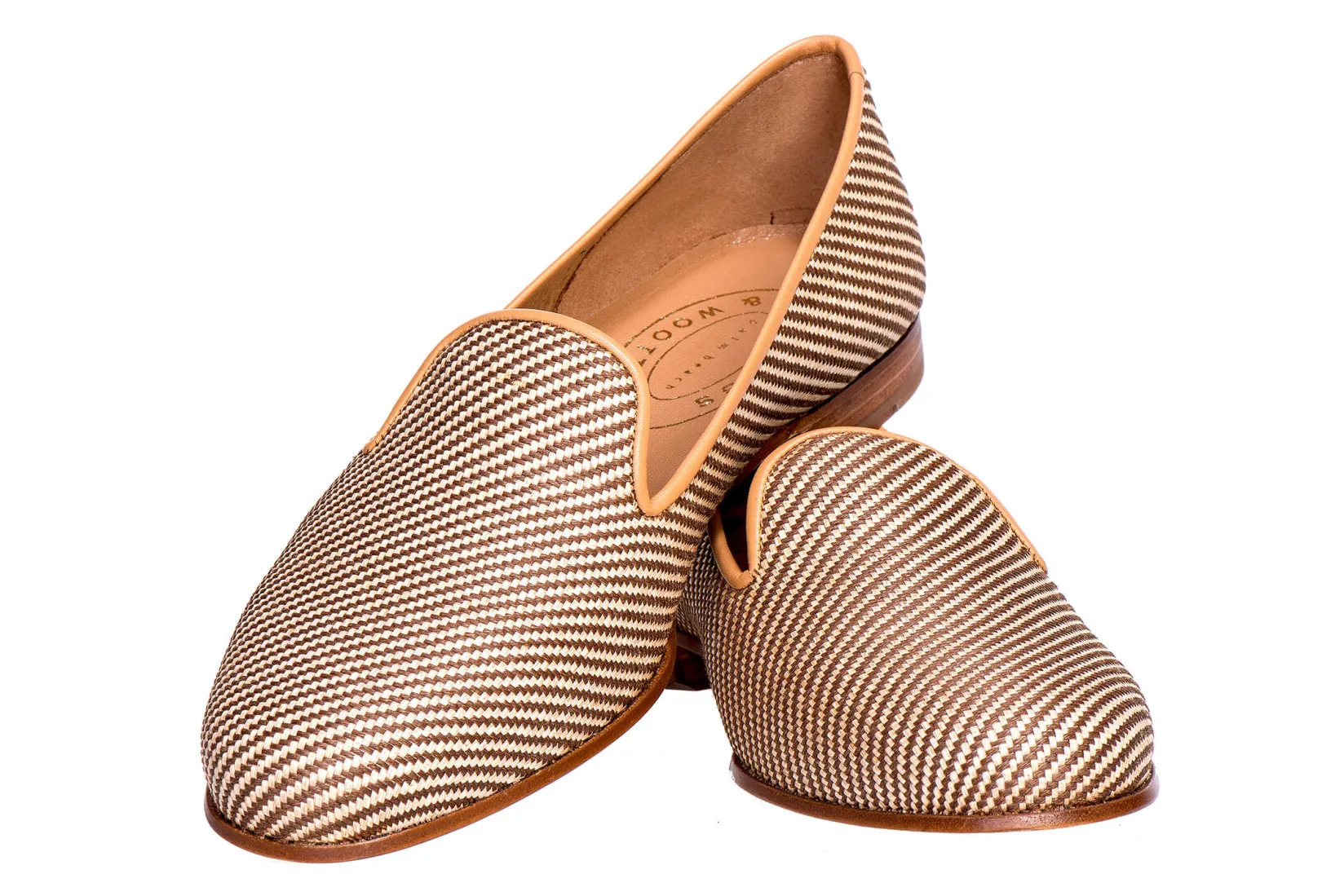 Stubbs & Wootton Straw Raffia Slipper (Men)