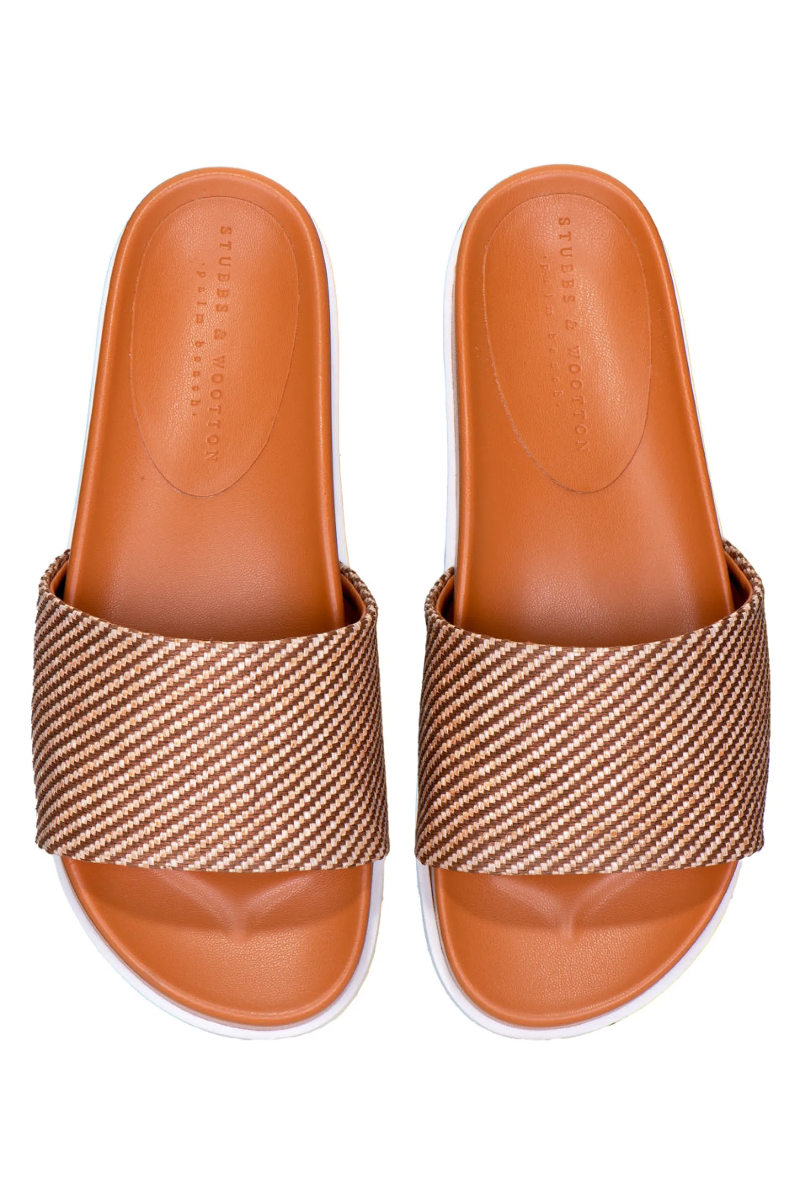 Women Stubbs & Wootton Straw Slip (Women)