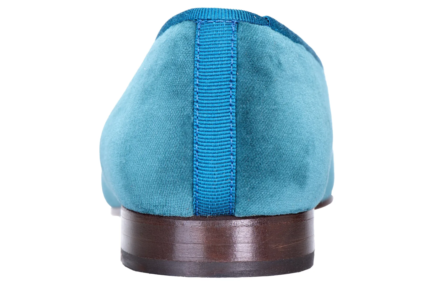 Stubbs & Wootton Swans Teal Velvet Slipper (Men)