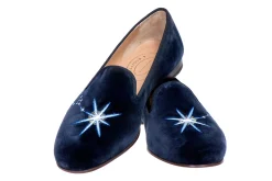 Women Stubbs & Wootton Taurus Velvet Slipper (Women)