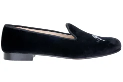 Women Stubbs & Wootton Zebra Velvet Slipper (Women)