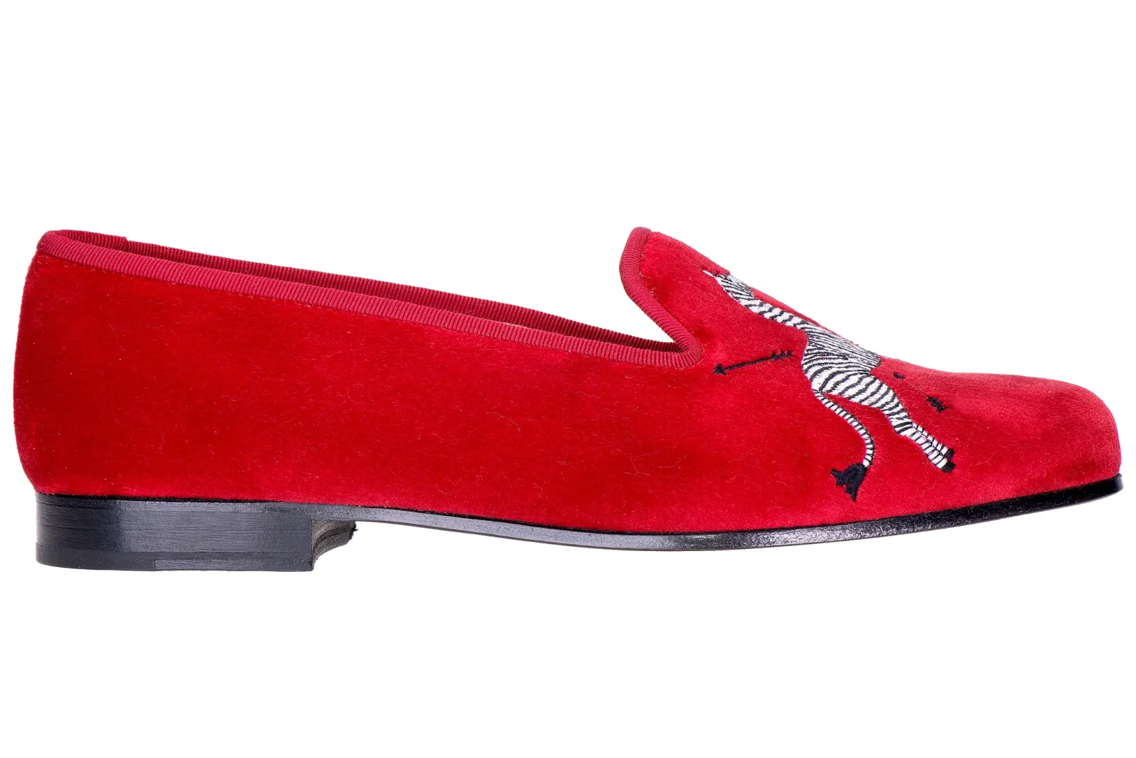 Stubbs & Wootton Zebras Velvet Slipper (Men)