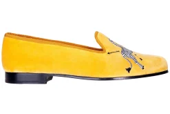 Stubbs & Wootton Zebras Velvet Slipper (Men)