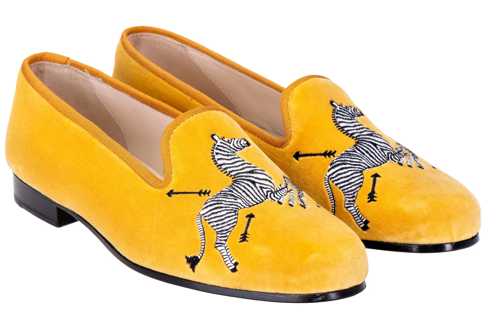 Women Stubbs & Wootton Zebras Velvet Slipper (Women)