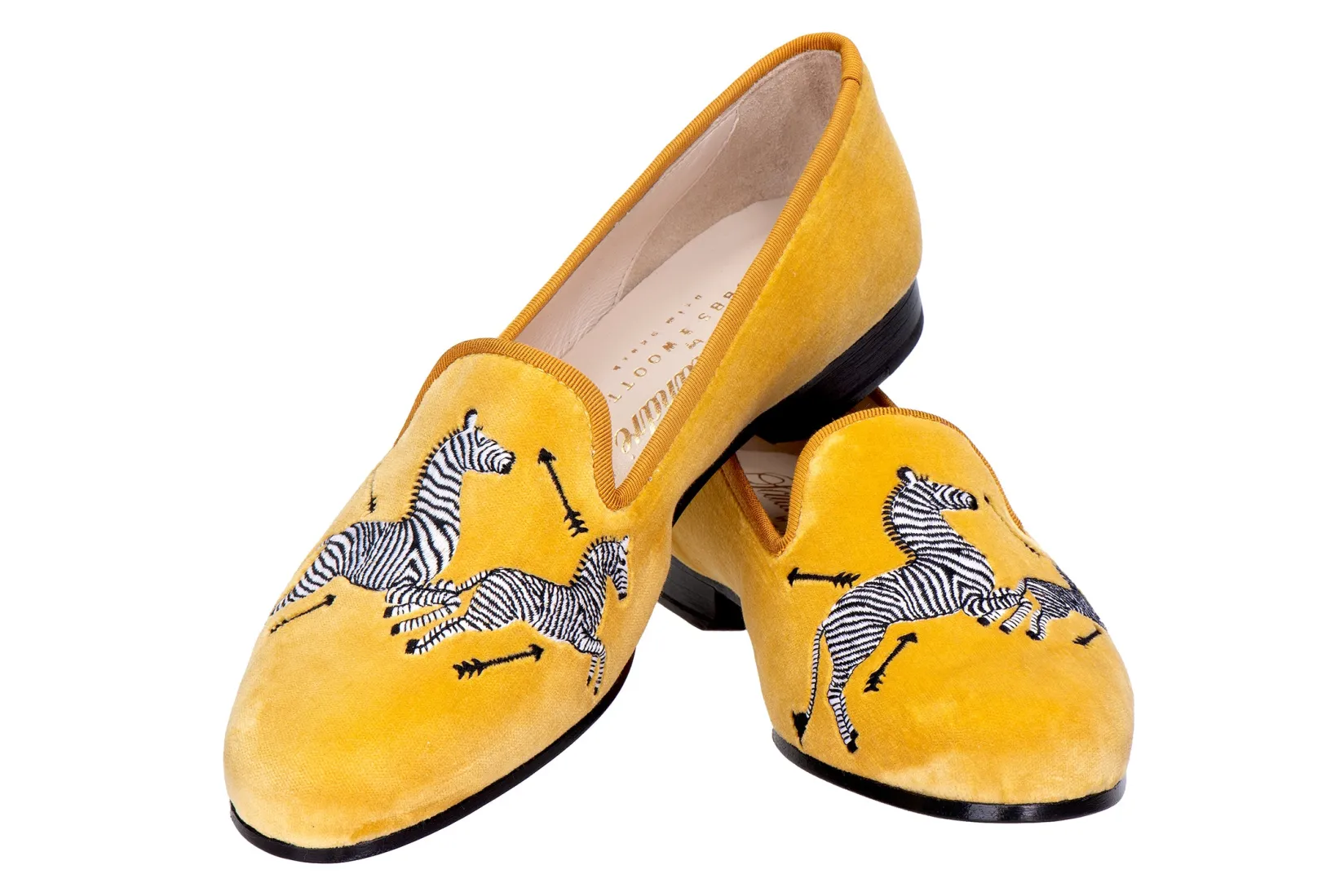 Women Stubbs & Wootton Zebras Velvet Slipper (Women)